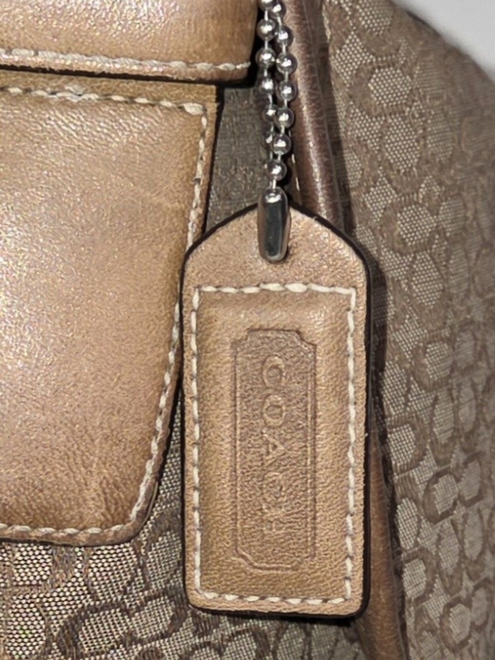 COACH “Soho Vintage” Brown Canvas 6377 Bag Crossbody Shoulder - Picture 4 of 8